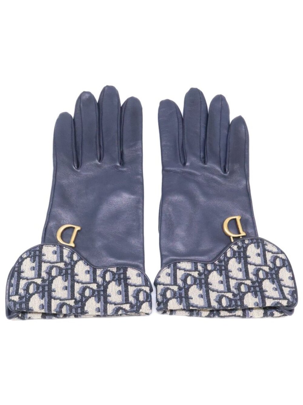 Dior Saddle Glove Dior Oblique Jacquard Lambskin 7.5 Gloves